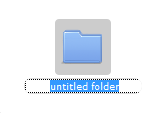 Manager New Folder | CMS Tools Files | Documentation: Create new folder, edit folder name (image)