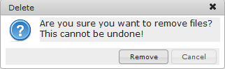 Manager Delete | CMS Tools Files | Documentation: Confirm deletion dialog (image)