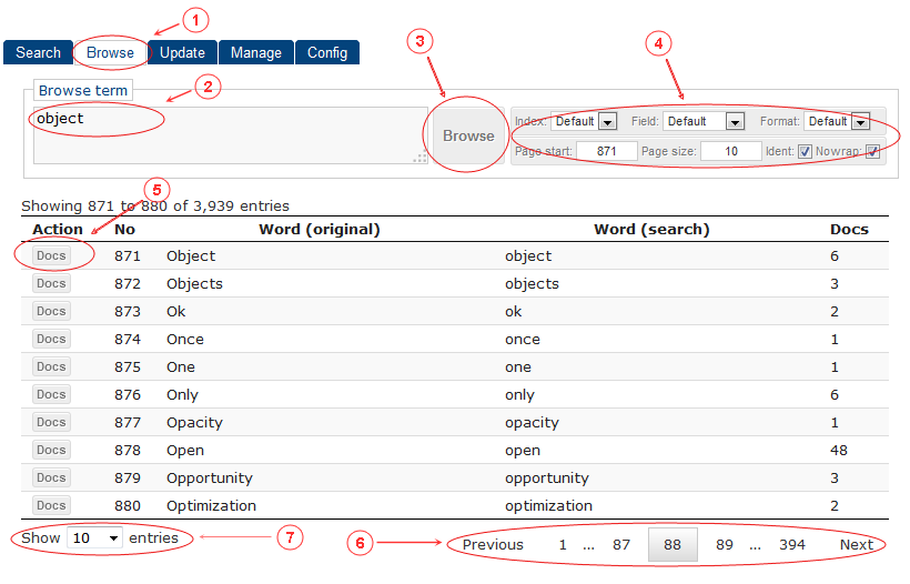 Browse | CMS Tools Indexing| Documentation (image)