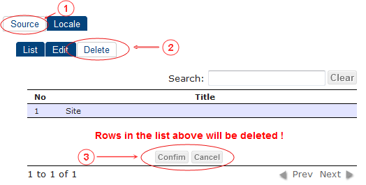 Source Delete | CMS Tools Localisation| Documentation (image)