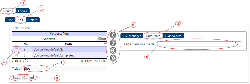 Source Edit | CMS Tools Localisation| Documentation (image)