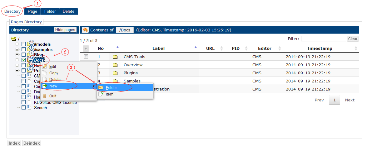 New Folder | CMS Tools Pages | Documentation (image)