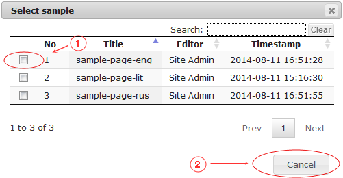 New Edit Page General Data | CMS Tools Pages | Documentation: select sample (image)