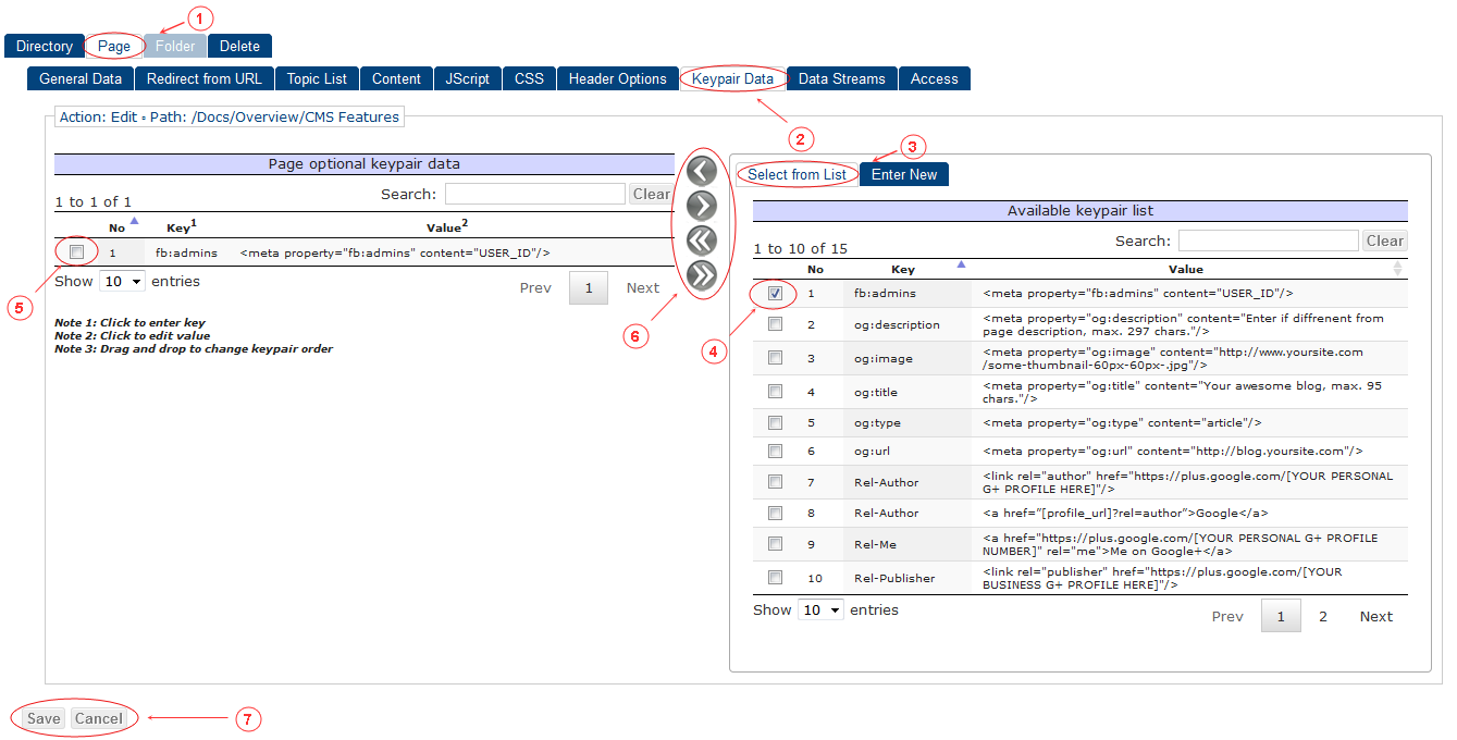 New Edit Page Keypair Data | CMS Tools Pages | Documentation (image)