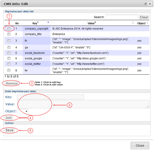 Info Edit | CMS Plugins | Documentation (image)