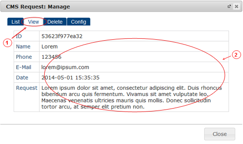 Request View | CMS Plugins | Documentation (image)