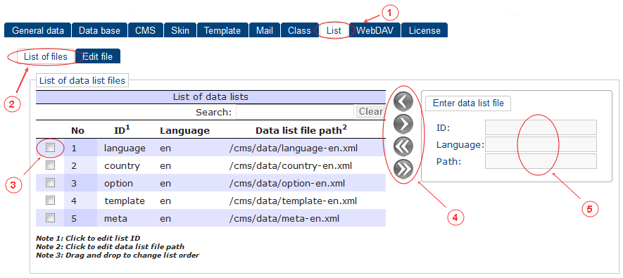 List of Files | CMS Tools Setup | Documentation (image)